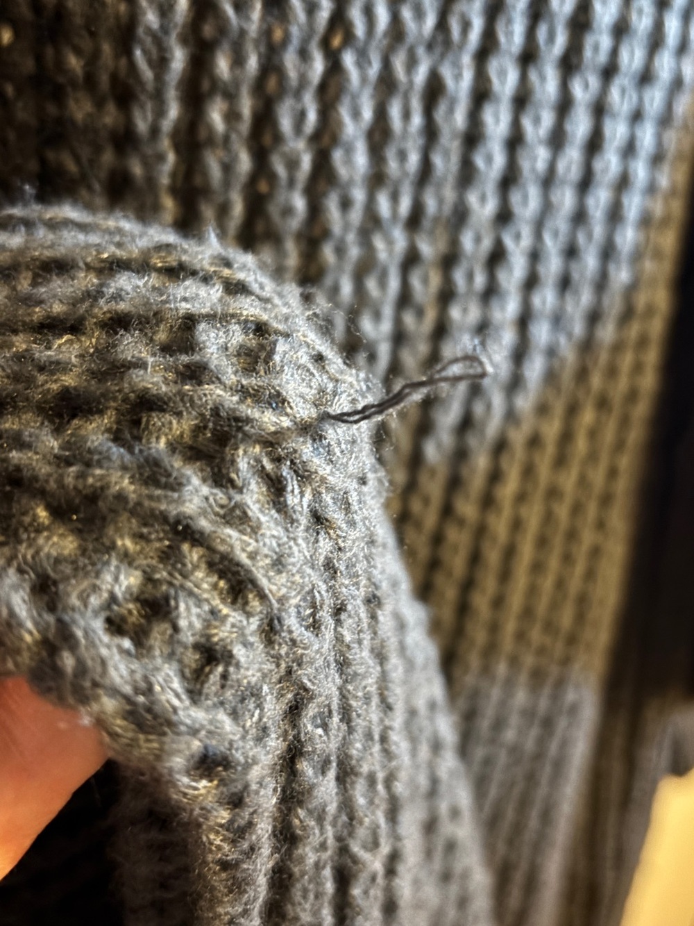 Cozy Long Open-Front Knit Cardigan Sweater - Dark Gray - Picture 8 of 8